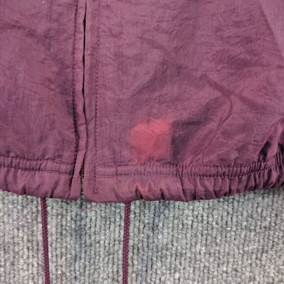 Vintage NIKE Windbreaker Jacket Women's Small Full Zip Floral Collar Purple - Picture 9 of 13